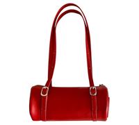 GSZCCZS Women PU Shoulder Bag Cylinder Large Capacity Fashion Underarm Bag Zip Closure Small Tote Bag Simple Shoulder Purse