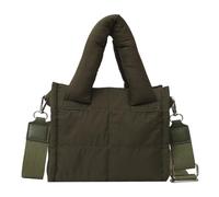 GSZCCZS Women Quilted Padded Crossbody Purse Large Capacity Stylish Crossbody Bag Adjustable Strap Trendy Messenger Bag Simple Satchel Bag