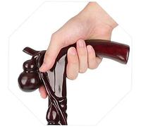 GSZCCZS Wooden Walking Stick Solid Cane Disabled& Elderly Lightweight Non- Slip Solid Wood Canes, Men& Women Hiking Silver Mouth Wood Walking Sticks Mountaineering Crutch