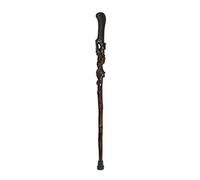 GSZCCZS Wooden Walking Sticks Solid Wood Cane, Elderly Crutches, Wooden Walking Stick, Anti-Skid Walker, Wood Carving Round Handle 90cm Long Can Be Truncated As Needed Mobility Aid for Elderly,