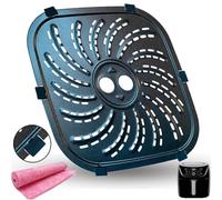 GSZN 8QT Air Fryer Grill Plate for PowerXL Vortex Pro Air Fryer Plus, Upgraded Nonstick Air Fryer Grill Pan Insert Rack Crisper Tray Plate Grate Grid Shelf for PowerXL 8QT Air Fryers, Dishwasher Safe