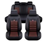 GSZYYX Car Seat Covers for BMW X Series X1 E84 X1 F48 X2 M35i F39 X2 F39 X3 E83 2000-2023, Complete Set Universal Leather Car Seat Covers, Side Airbag Compatible, 5 Seats (Dark Brown)