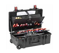 GT 488694 Tool Box 52-21 PTS (Without Contents, Tool Box, Case with Wheels and Telescopic Handle, Lightweight Plastic, Tool Trolley with Tool Boards, Document Compartment, Volume 30.4 L)