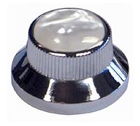 GT BELL KNOBS- CHROME/WHITE- PACK/2