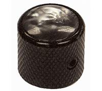 GT DOME KNOBS- BLACK/BLACK- PACK/2