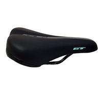 GT Junior MTB Bike Padded Saddle 230mm X 150mm Black (Saddle With Clamp)