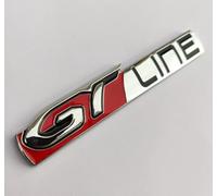GT Line Car Emblem Black Metal Badge Sticker Clio Megana Captur Wind