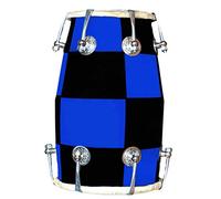 GT manufacture handmade wooden 14' baby Dholak Nut & Bold with beautiful chack desine (Blue)