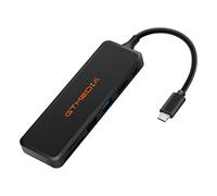 GT Media USB-C Hub Adapter with 100W PD Charging Port, 4K HDMI, Type-C 6-Ports Data Transfer hub with SD/TF Card Reader Black