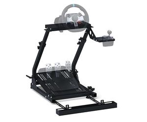 GT OMEGA Classic Wheel Stand - Foldable Entry-Level Sim Rig, Pre-Equipped with a Shifter Mount and Chair Link, Adjustable & Upgrade-Ready