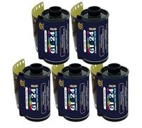 GT Photo GT24FILM 35mm Colour Film Pack of 5 24 Poses Ideal for Photography, Development and Quality Printing