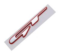 (GT-Red & Silver) ABS Chrome Plated GT / GT Line Emblem Sticker - Perfect Fit for Hyundai & Kia Models, Stylish Exterior Decoration
