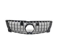 GT Style Car Front Bumper Grille Mesh Frame Base Version Grill Compatible For Mercedes Benz GL-Class X166 2013-2015(Sliver)
