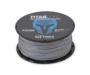 GT Tools Titan Cord Auto Glass Cutting Line The Strongest Auto Glass Removal Synthetic Fiber Cutting Cord on Earth - 250ft Spool