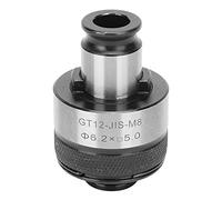 GT12 JIS M8 Tapping Collet Chuck Holder, CNC Tool with Overload Protection, Adjustable Torsion Quick Change Tap Collet Chuck for High Speed Steel Taps, Compatible with Japanese