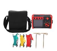 GT5105A Digital Earth Resistance Tester Ground Resistance Meter 2000Ω High Accuracy Portable Grounding Ohm Meter for Power Facilities Electrical Equipment Anti Thunder Devices