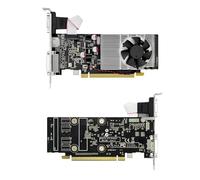 GT705 Graphics Card, 1G GDDR3 Gaming Office Card, CPU Frequency 1029 to 1228MHz, 1080P High Resolution Output, with VGA and DVI Port Support, Independent Graphics for PC, SFF