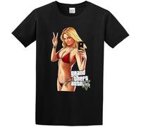 Gta5 3 Tee O Neck Men Shirt Black L