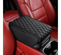 GTALIJHN Car Armrest Pad For Hyundai i30 III Fastback ab 2017, Center Console Arm Rest Cover Heightening Mat Waterproof Comfortable Protector With Storage Bag,A/Black- 32 * 21cm