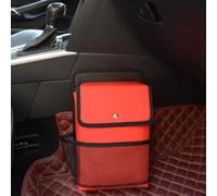 GTALIJHN Car Shoe Bags For Renault Symbioz E-Tech Full Hybrid 2024-2025, Leather Boot Organiser Boxes Tote Organization Bag Durable Waterproof Storage for SUV, Truck, Sedan,Red