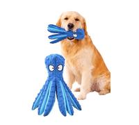 GTAN PET CARE Octopus Dog Toy - No Stuffing Plush Dog Toy with Squeaker Head & Crinkle Tentacles - Durable Interactive Dog Toy for Small, Medium & Large Dogs (Blue)