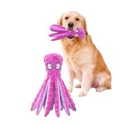 GTAN PET CARE Octopus Dog Toy - No Stuffing Plush Dog Toy with Squeaker Head & Crinkle Tentacles - Durable Interactive Dog Toy for Small, Medium & Large Dogs (Purple)