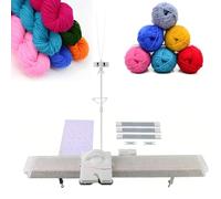 GTANND LK150 Knitting Machine,150 Stitches 6.5 Mm Medium Gauge Domestic Knitting Machine Set With Accessories,For Medium-Weight To Super-Bulky Yarns