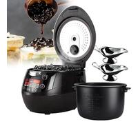 GTATBTG 6L Automatic Pearl Cooker, Non-Stick Tapioca Pot with Adjustable Temperature & Timer, Slow Cooker for Pudding, Milk Tea, Red Beans, Jelly, Includes Juice Cup