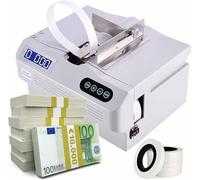 GTATBTG Automatic Money Packer Banknote Binding Machine Small Banknote Baling Machine, Paper Strapping Bundler for Efficient Currency Organization