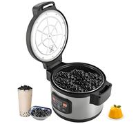 GTATBTG Commercial Boba Maker, Automatic Bubble Tea Machine with Touchscreen, 12L Pearl Warmer for Restaurants, Milk Tea and Dessert Stores, Lounge Bars