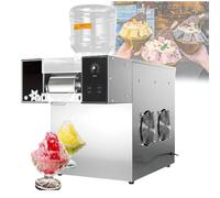 GTATBTG Commercial Snowflake Ice Machine, Adjustable Speed, Stainless Steel Countertop Electric Ice Crusher, Automatic Shaved Ice Maker for Restaurant, Supermarket, 120kg