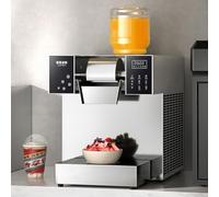 GTATBTG Commercial Snowflake Ice Maker, Stainless Steel Electric Ice Shaver, Air Cooling System for Rapid Heat Dissipation, 120kg Capacity, for Bakery and Cafe