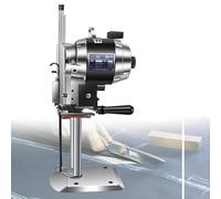 GTATBTG Electric Vertical Fabric Cutting Machine with LED Light, Straight Knife for Textiles, Leather, Rubber, Carpet, Heavy Duty Cloth Cutter, 6 Inch