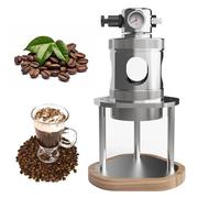 GTATBTG Pneumatic Manual Espresso Maker, Portable 80ml Capacity, 1-16 Bar Pressure Range, Detachable Design, Compatible with 51 or 58mm Bottomless Portafilter