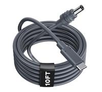 Gtaywell Starlink Mini USB-C to DC Power Cable - 100W Input Type-C Compatible with 65W+ PD Source, Waterproof - 3M/10Ft