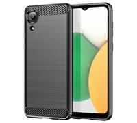 GTBDEKI Case for Galaxy A03 Core Case, Samsung A03 Core SM-A032F Case, Carbon Fiber Shockproof Slim Silicone Rugged Soft TPU Back Phone Cover for Samsung Galaxy A03 Core Black
