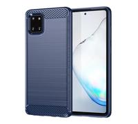 GTBDEKI Case for Galaxy Note 10 Lite/Galaxy A81/Galaxy M60S SM-N770F Case, Carbon Fiber Shockproof Slim Silicone Rugged Soft TPU Back Phone Cover for Samsung Galaxy Note10 Lite Blue