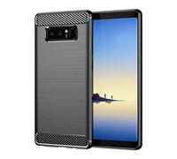 GTBDEKI Case for Galaxy Note 8 Case, Samsung Note8 SM-N950U Case, Carbon Fiber Shockproof Slim Silicone Rugged Soft TPU Back Phone Cover for Samsung Galaxy Note8 Black