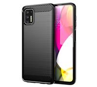 GTBDEKI Case for Moto G Stylus 2021 Case, Motorola G Stylus 2021 XT2115 Case, Carbon Fiber Shockproof Slim Silicone Rugged Soft TPU Back Phone Cover for Motorola Moto G Stylus 2021 4G Black