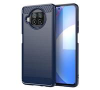 GTBDEKI Case for Xiaomi 10T Lite 5G Case, M2007J17G Case, Carbon Fiber Shockproof Slim Silicone Rugged Soft TPU Back Phone Cover for Xiaomi Mi 10T Lite 5G Blue