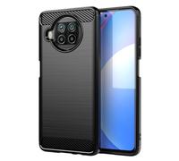 GTBDEKI Case for Xiaomi 10T Lite 5G Case, M2007J17G Case, Carbon Fiber Shockproof Slim Silicone Rugged Soft TPU Back Phone Cover for Xiaomi Mi 10T Lite 5G Black