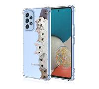GTBDEKI Phone Case for Galaxy A23 Case,Samsung A23 SM-A236B Case, Clear Case with Kitten Animal Pattern Protective Phone Cover Cases for Samsung Galaxy A23 Cats