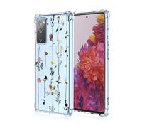GTBDEKI Phone Case for Galaxy S20 FE Case, Samsung S20 Fan Edition/Galaxy S20 Lite SM-G781B Case, Clear Case with Flower Floral Patterns Protective Phone Cover Cases for Samsung Galaxy S20 FE Garden