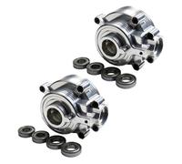 GTBRacing 7075 CNC Aluminum Gearbox Case for 1/5 RC Car Losi DBXL DBXL-E V1.0 V2.0 and MTXL Universal Gear Box Upgrade Part (7075 Silver)