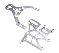 GTBRacing CNC Aluminum Front Rear Upper Plate for 1/5 RC Gas Car HPI km Baja 5B SS 5sc Upgrade Part (Silver)