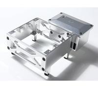 GTBRacing CNC Aluminum Servo Mount Receiver Case for 1:5 RC Car LOSI Desert Buggy DBXL-E 2.0 Upgrade Part (Silver)