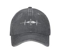 GTDEALS Men's Kayak Hat, Embroidered Adjustable Washed Denim Kayaking Baseball Cap