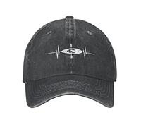 GTDEALS Men's Kayak Hat, Embroidered Adjustable Washed Denim Kayaking Baseball Cap