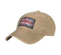 GTDEALS Unisex Vintage Baseball Cap Adjustable British Jack England Flag Baseball Casquette Hat Cowboy Dad Hat Natural