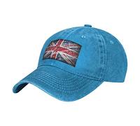 GTDEALS Unisex Vintage Baseball Cap Adjustable British Jack England Flag Baseball Casquette Hat Cowboy Dad Hat Blue